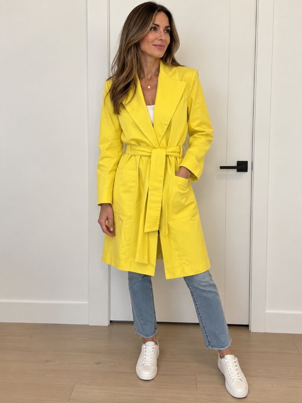 Kate Spade New York Women's Short Single-Breasted Trench Coat